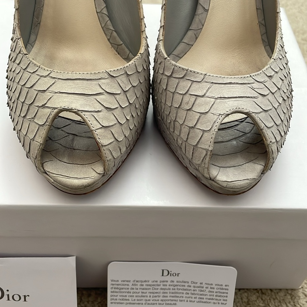 Christian Dior "Miss Dior" Peep toe platform heels, size 37/US 7 - Picture 2 of 10